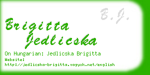 brigitta jedlicska business card